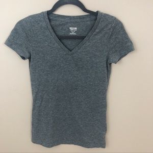 Mossimo Heathered Grey V Neck T-Shirt